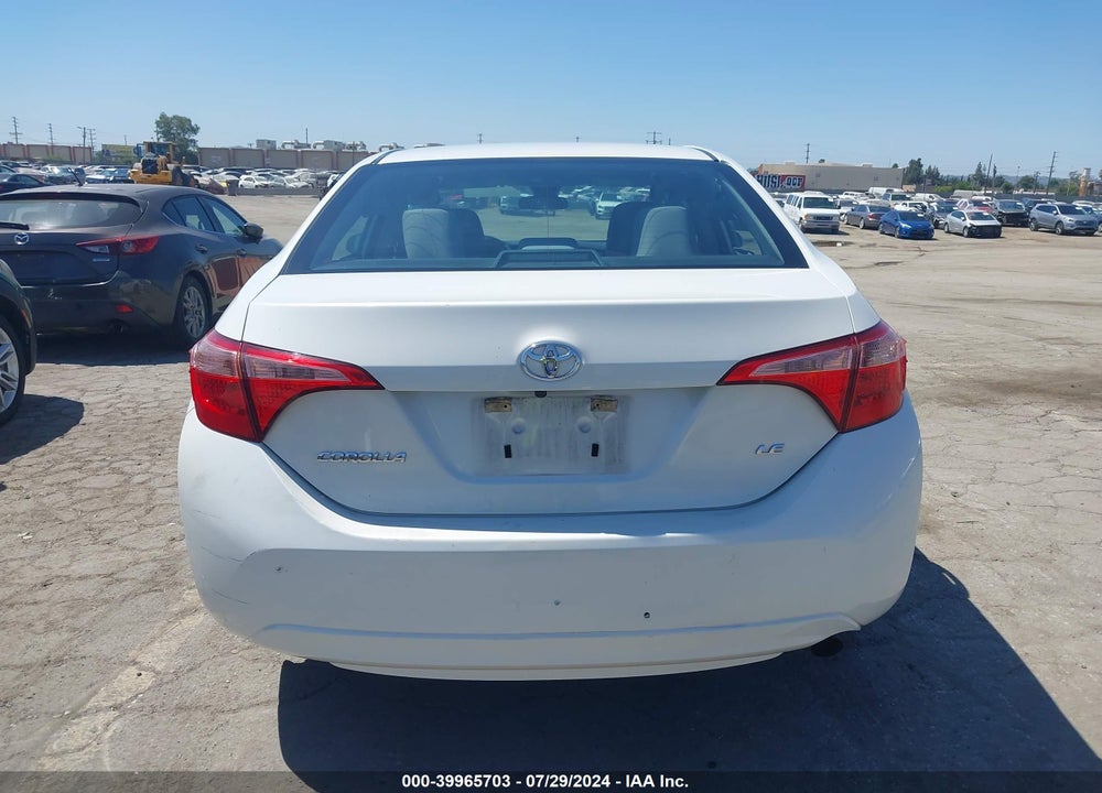 2019 TOYOTA COROLLA LE VIN: 5YFBURHE0KP882443