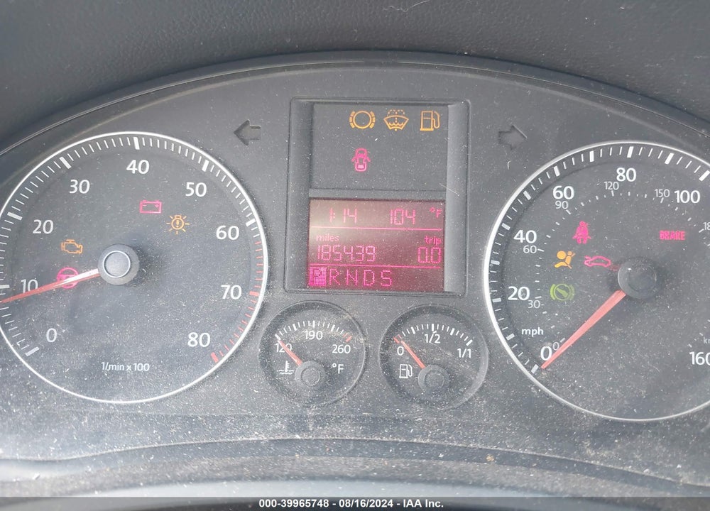 2008 VOLKSWAGEN JETTA S VIN: 3VWHM71K58M047532