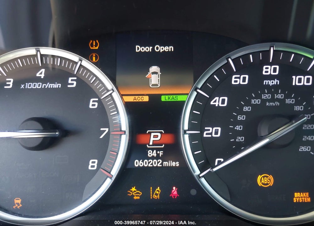 2019 ACURA MDX TECH PKG VIN: 5J8YD3H52KL012775