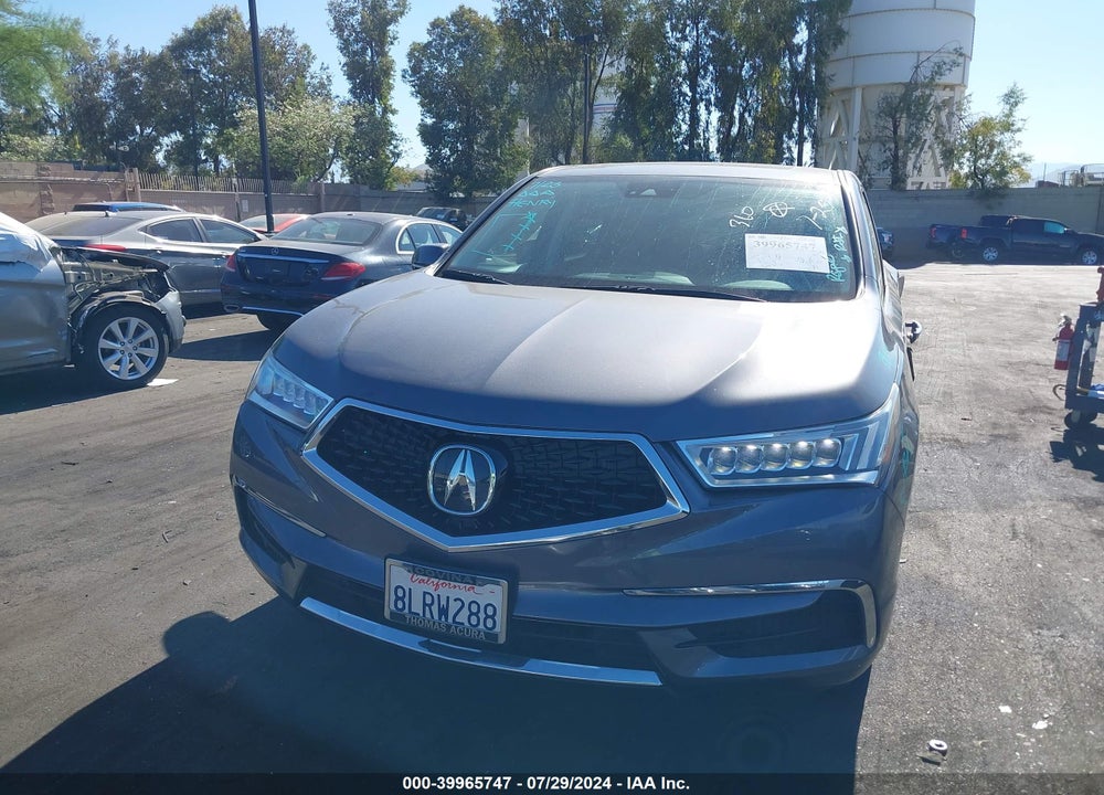 2019 ACURA MDX TECH PKG VIN: 5J8YD3H52KL012775