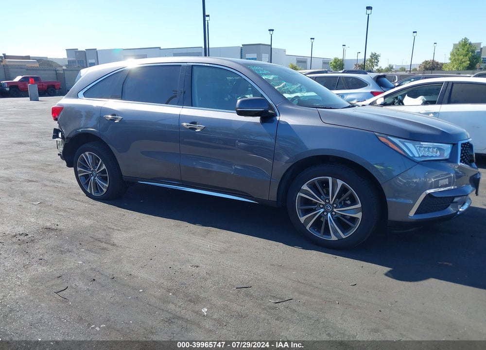 2019 ACURA MDX TECH PKG VIN: 5J8YD3H52KL012775