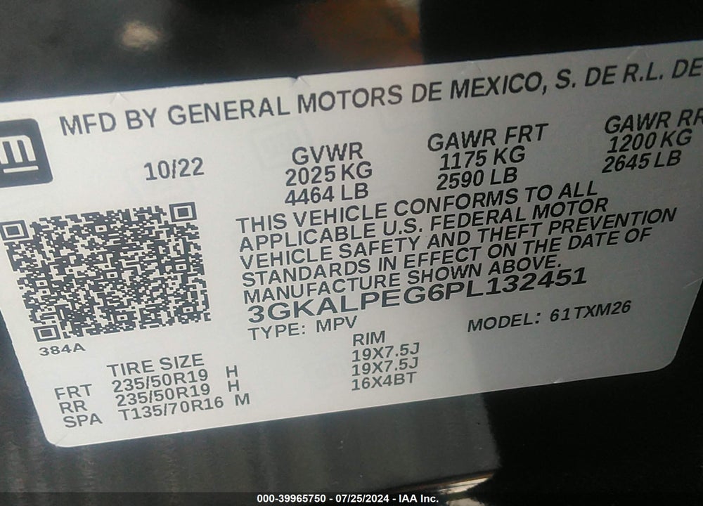 2023 GMC TERRAIN FWD SLT VIN: 3GKALPEG6PL132451