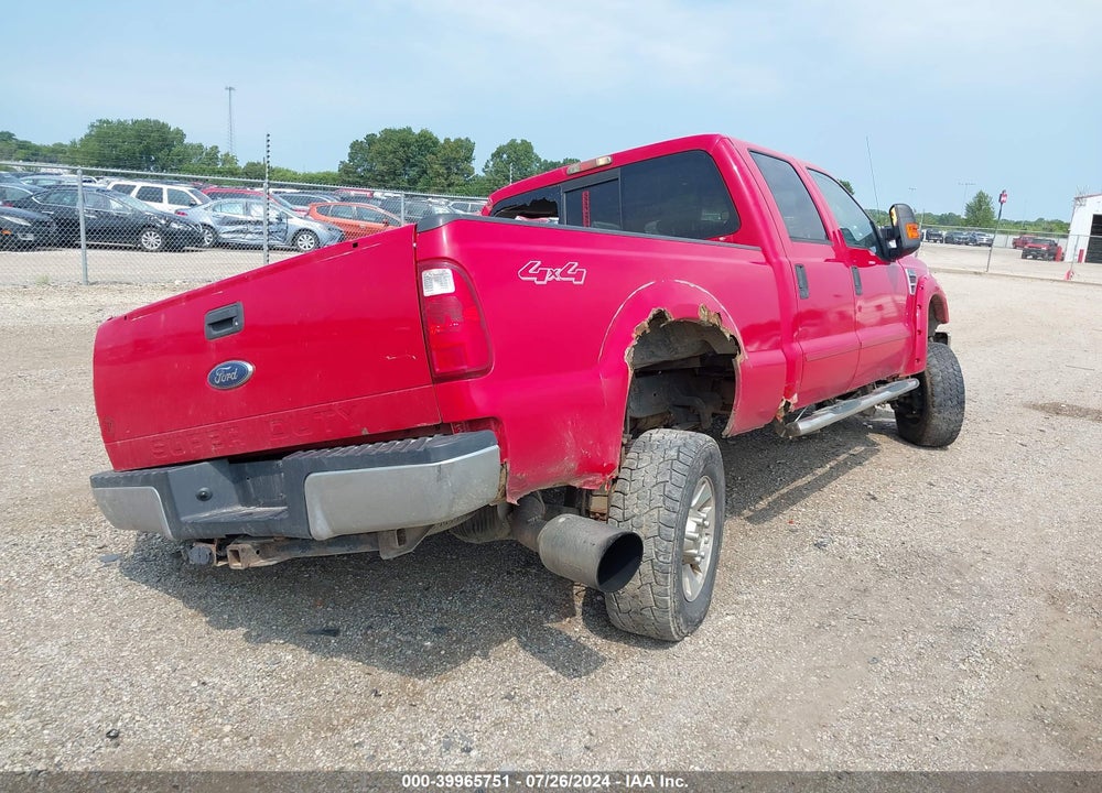 2008 FORD F-250 FX4/HARLEY-DAVIDSON/KING RANCH/LARIAT/XL/XLT VIN: 1FTSW21R08EA38214
