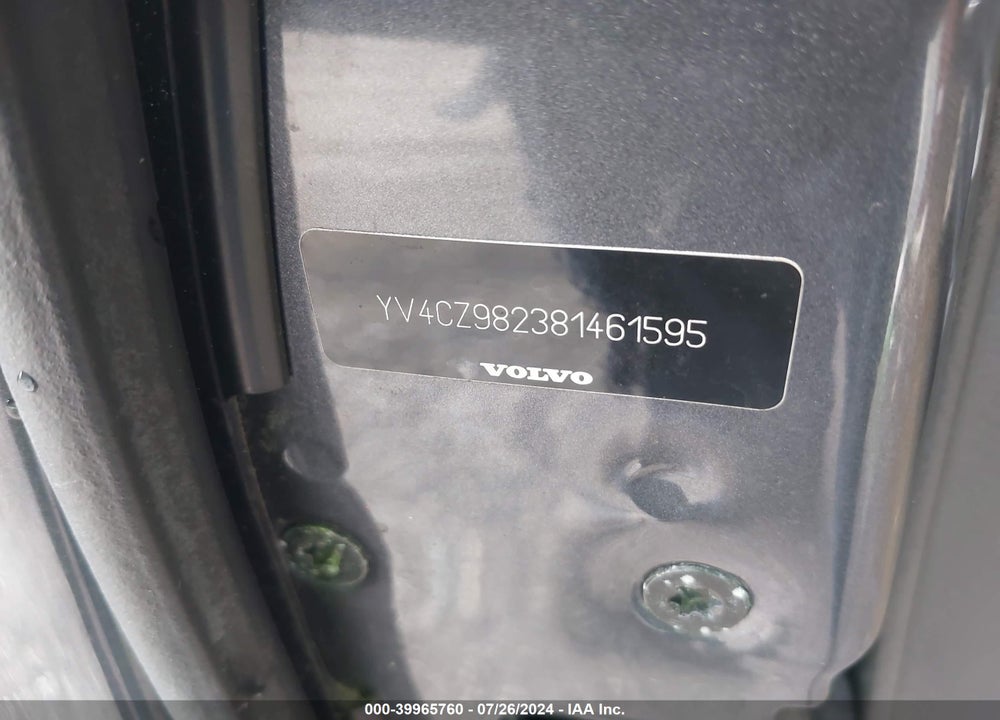 2008 VOLVO XC90 3.2 VIN: YV4CZ982381461595
