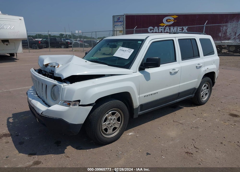 2015 JEEP PATRIOT VIN: 1C4NJPBB8FD304821
