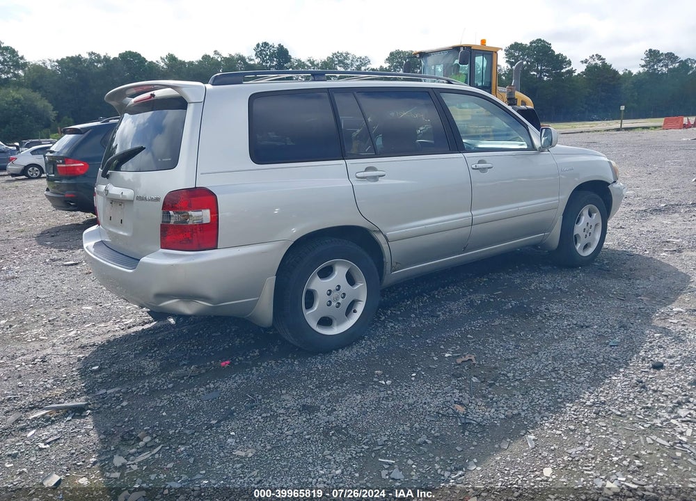 2006 TOYOTA HIGHLANDER LIMITED V6 VIN: JTEDP21A160097648