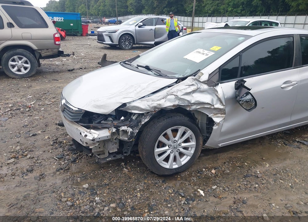 2012 HONDA CIVIC EX-L VIN: 2HGFB2F91CH516617