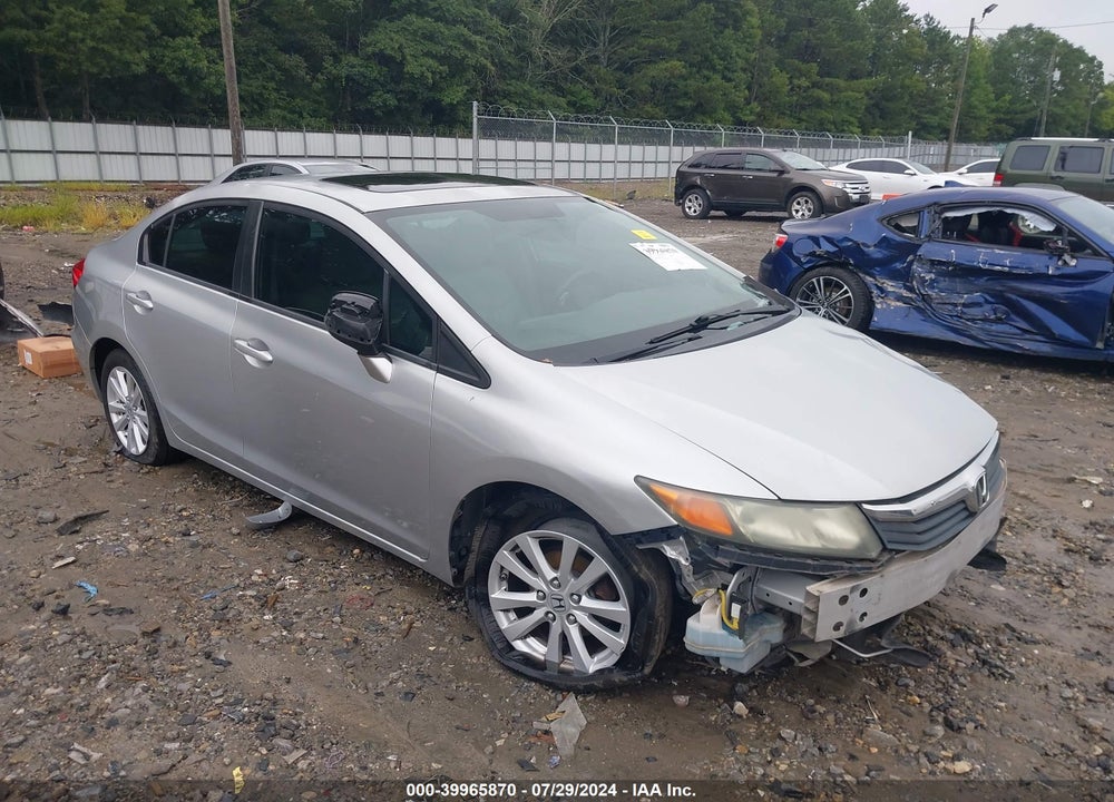 2012 HONDA CIVIC EX-L VIN: 2HGFB2F91CH516617