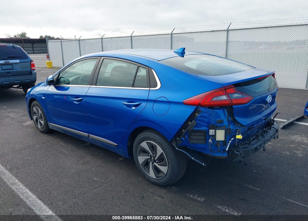 2017 HYUNDAI IONIQ HYBRID SEL VIN: KMHC75LC9HU056496