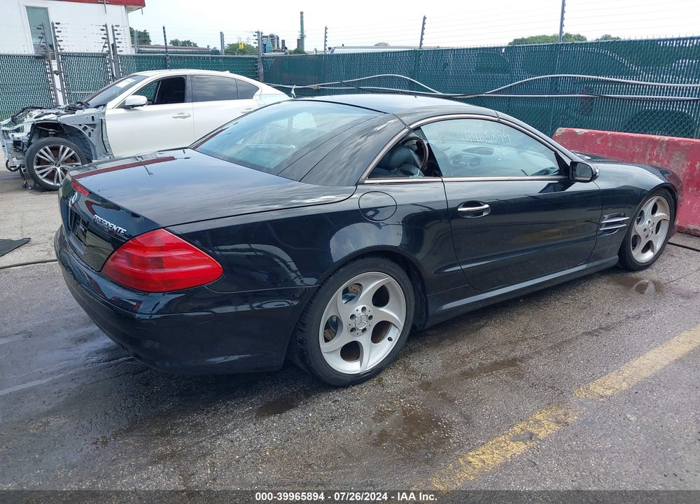2004 MERCEDES-BENZ SL 500 VIN: WDBSK75F04F068972