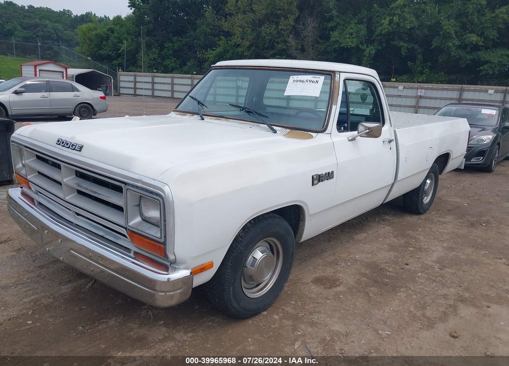 1990 DODGE D-SERIES D150 VIN: 1B7GE16Y7LS627161