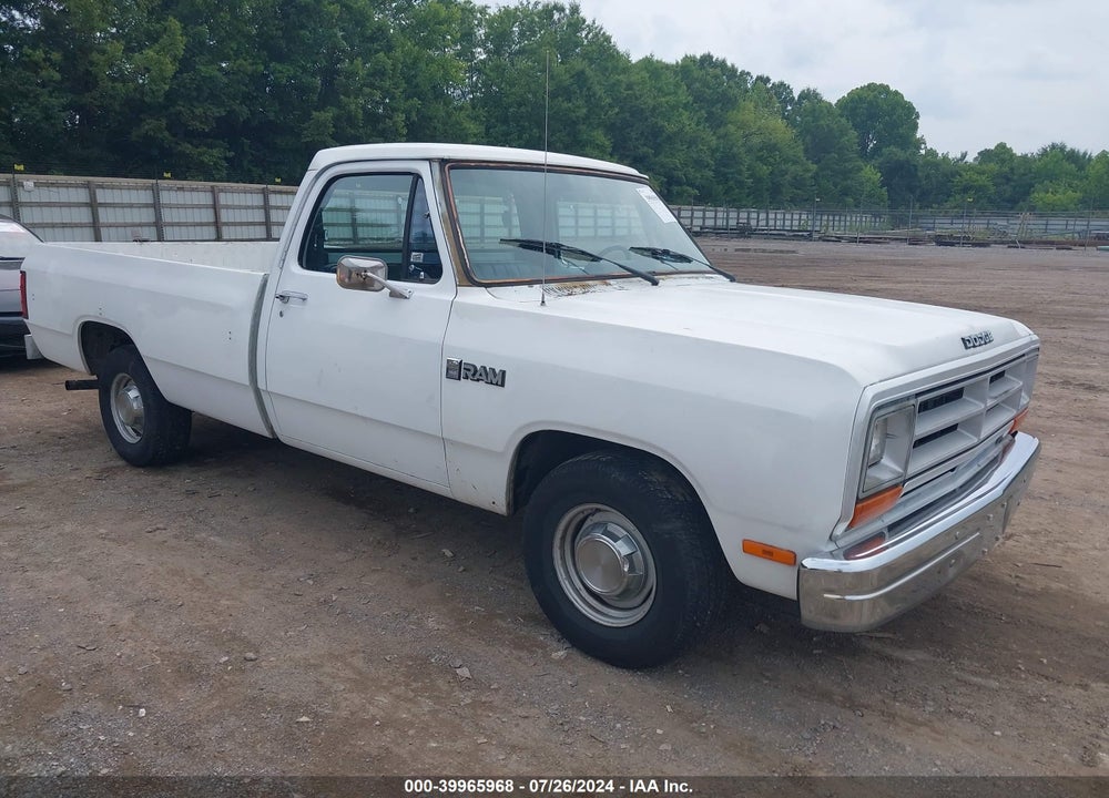 1990 DODGE D-SERIES D150 VIN: 1B7GE16Y7LS627161