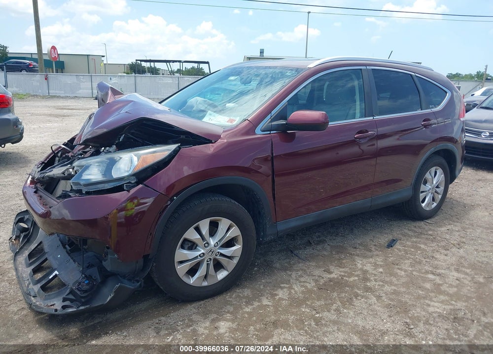 2012 HONDA CR-V EX-L VIN: 5J6RM4H7XCL041866