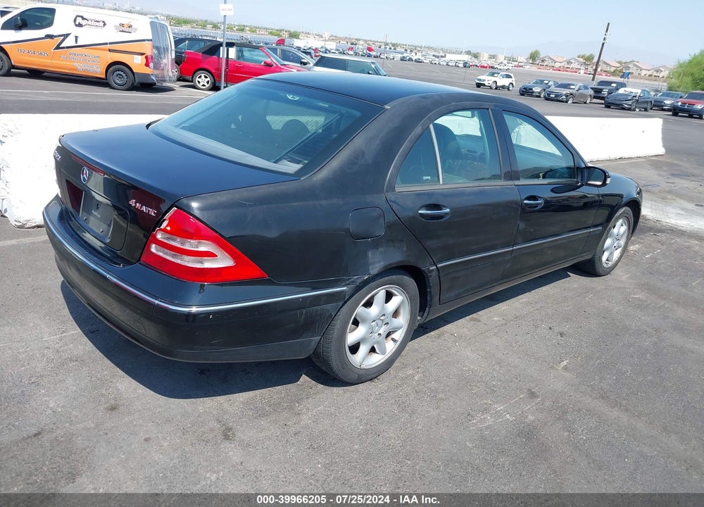 2004 MERCEDES-BENZ C 320 4MATIC VIN: WDBRF84J94F505110