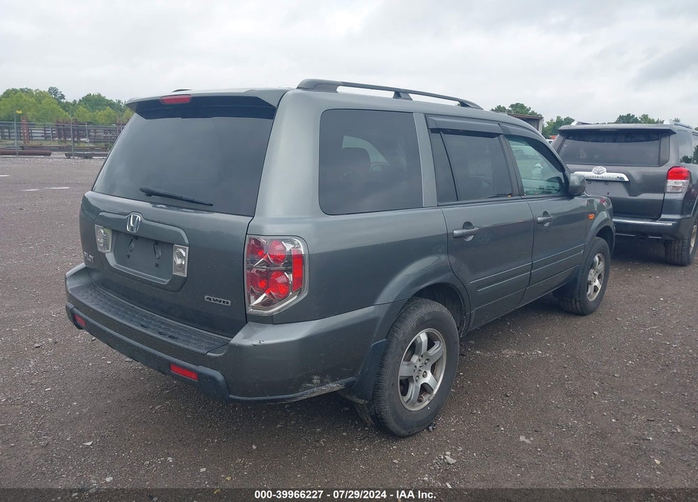 2007 HONDA PILOT EX VIN: 5FNYF184X7B000498