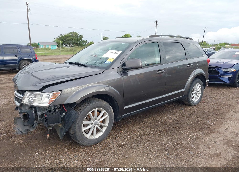 2016 DODGE JOURNEY SXT VIN: 3C4PDCBGXGT206390