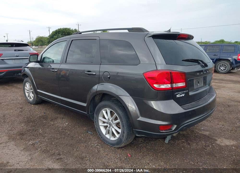 2016 DODGE JOURNEY SXT VIN: 3C4PDCBGXGT206390