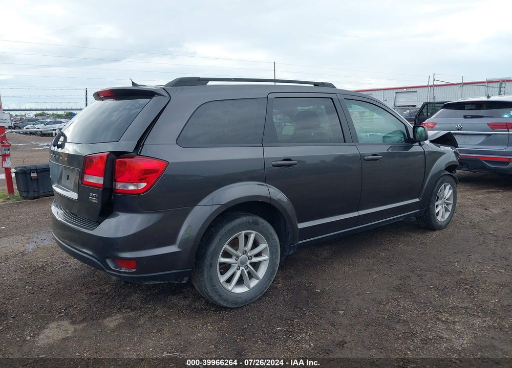 2016 DODGE JOURNEY SXT VIN: 3C4PDCBGXGT206390