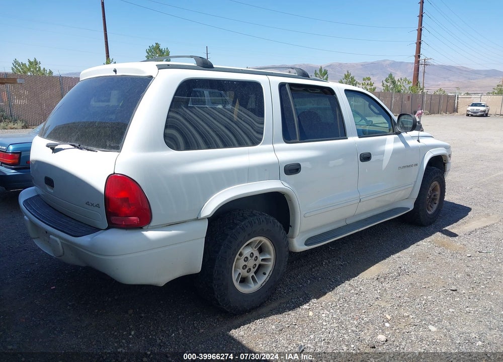2000 DODGE DURANGO VIN: 1C4HS28ZXYF199009