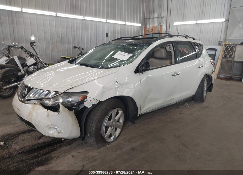 2010 NISSAN MURANO SL VIN: JN8AZ1MW6AW109371
