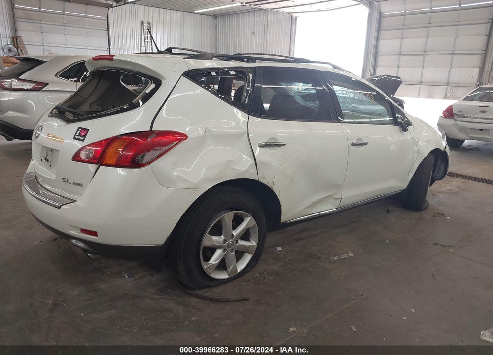 2010 NISSAN MURANO SL VIN: JN8AZ1MW6AW109371