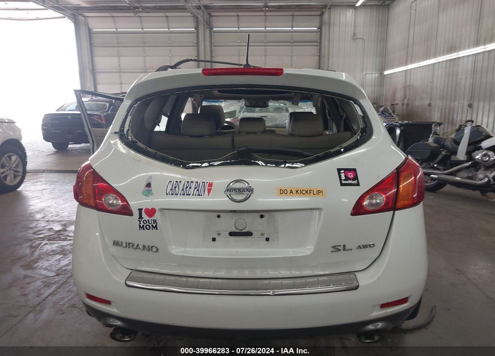 2010 NISSAN MURANO SL VIN: JN8AZ1MW6AW109371