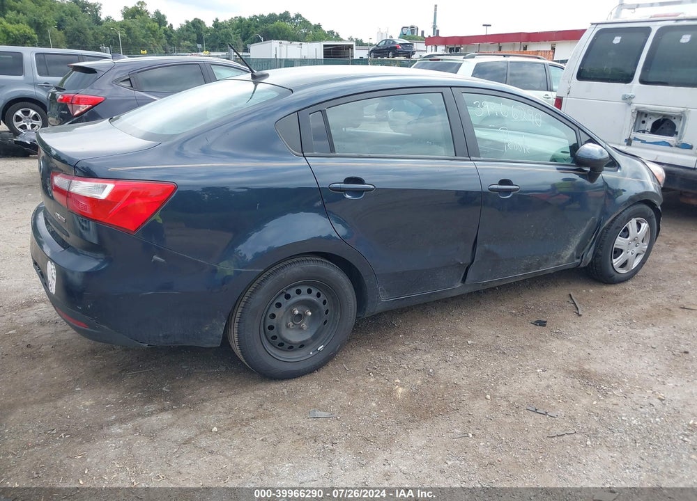 2013 KIA RIO EX VIN: KNADN4A3XD6186617