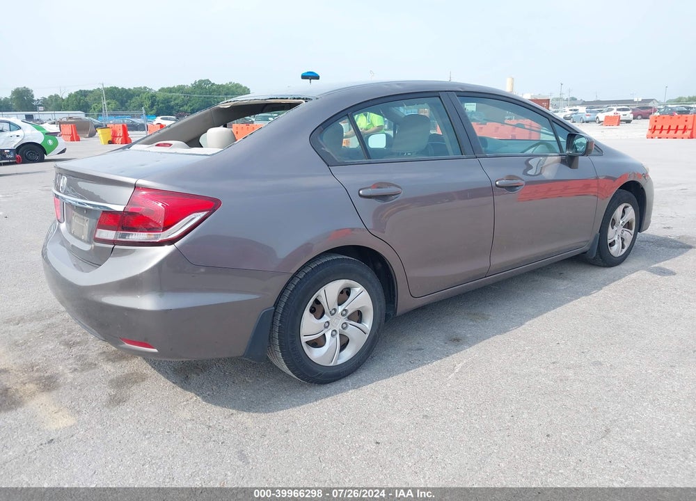 2014 HONDA CIVIC LX VIN: 19XFB2F55EE025462