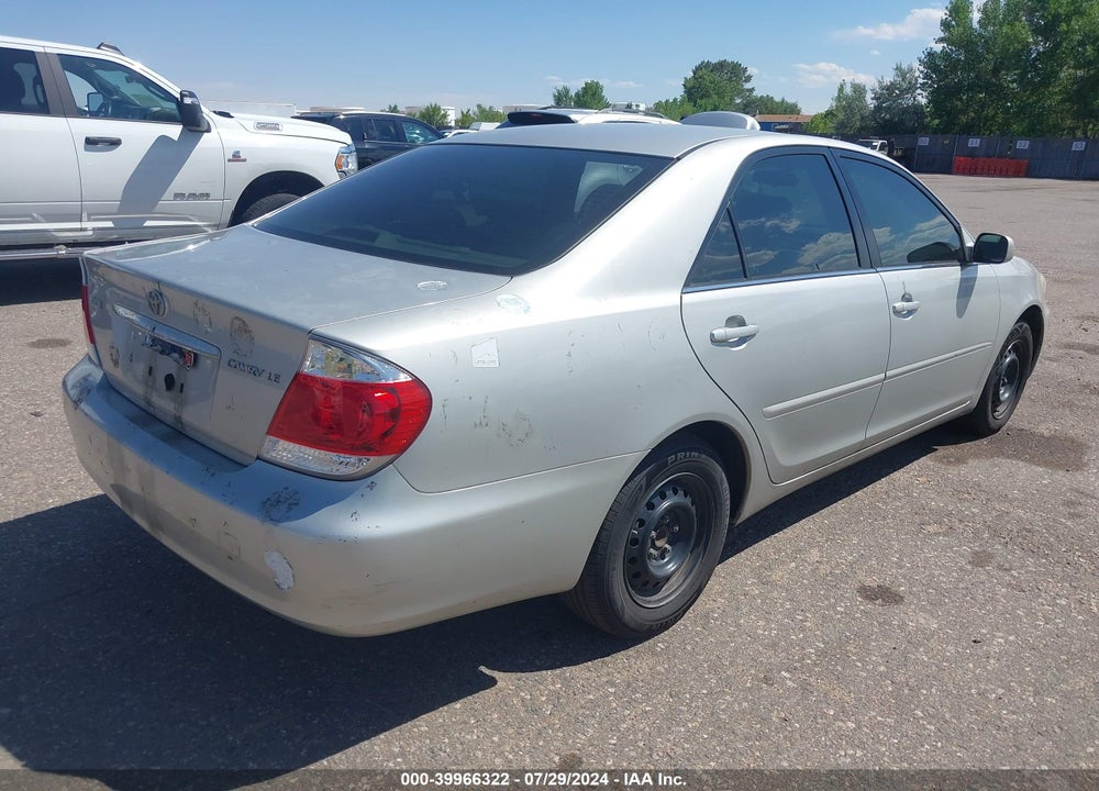 2005 TOYOTA CAMRY LE VIN: 4T1BE32K85U011687
