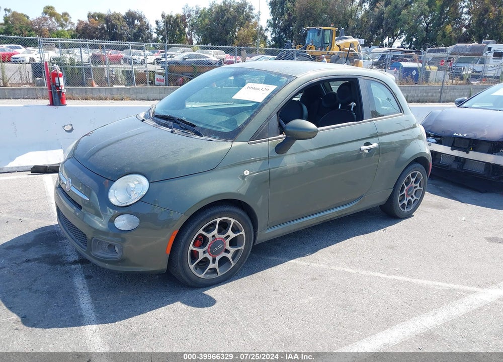 2012 FIAT 500 SPORT VIN: 3C3CFFBR8CT287898