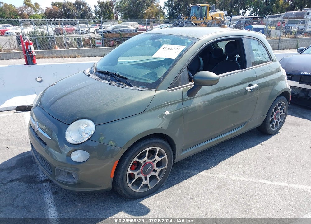 2012 FIAT 500 SPORT VIN: 3C3CFFBR8CT287898