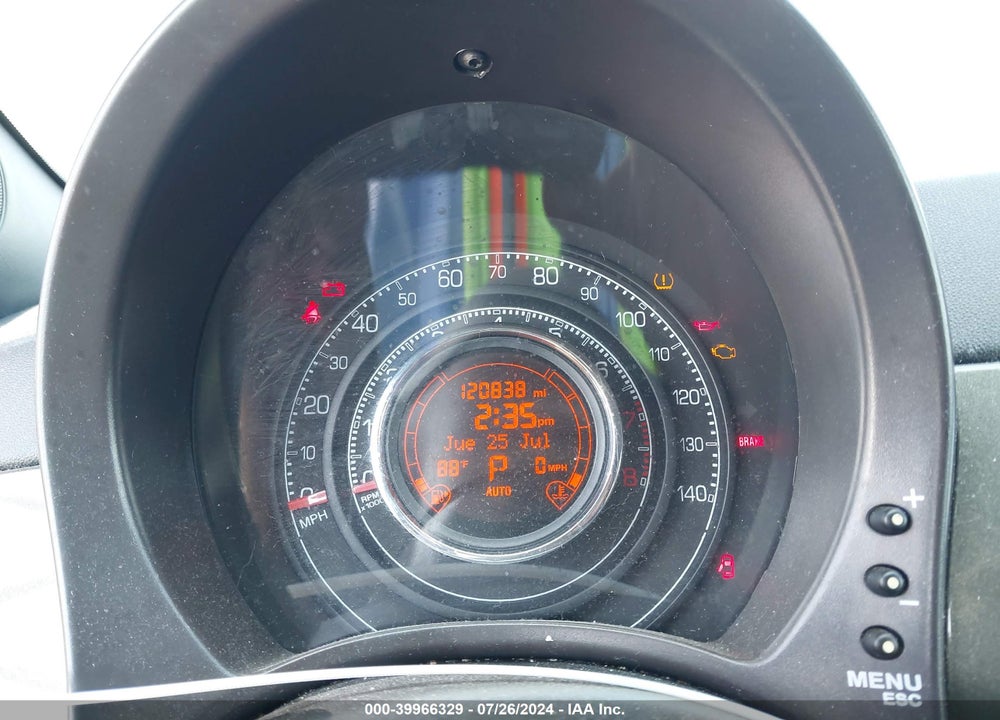 2012 FIAT 500 SPORT VIN: 3C3CFFBR8CT287898
