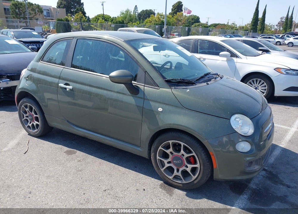 2012 FIAT 500 SPORT VIN: 3C3CFFBR8CT287898