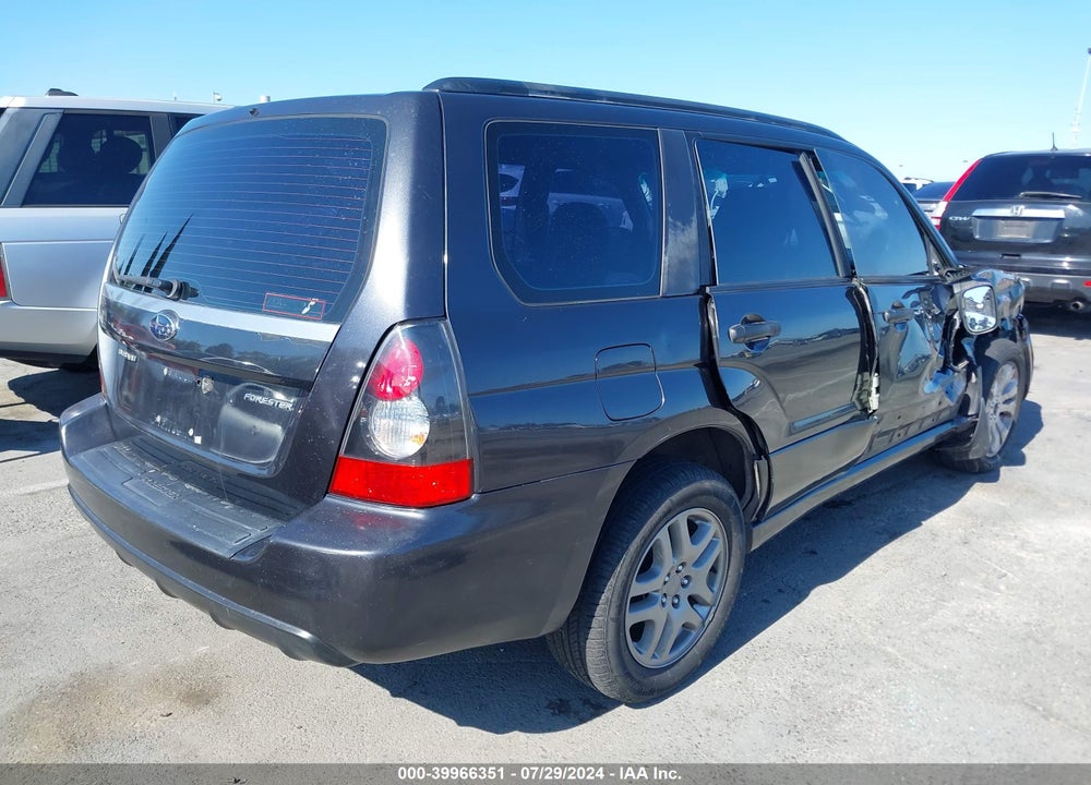 2008 SUBARU FORESTER 2.5X VIN: JF1SG63668G708060