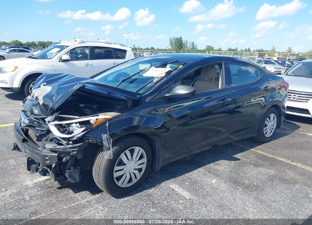 2016 HYUNDAI ELANTRA SE VIN: 5NPDH4AE2GH788675