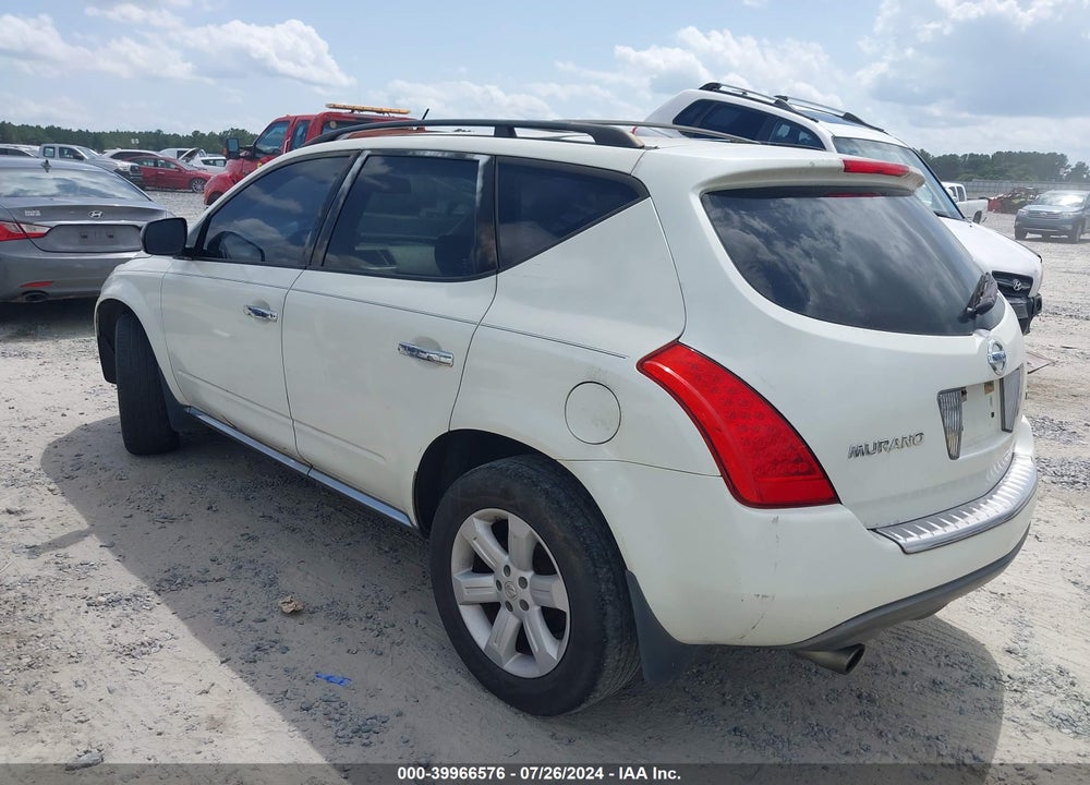 2007 NISSAN MURANO SL VIN: JN8AZ08T87W523562