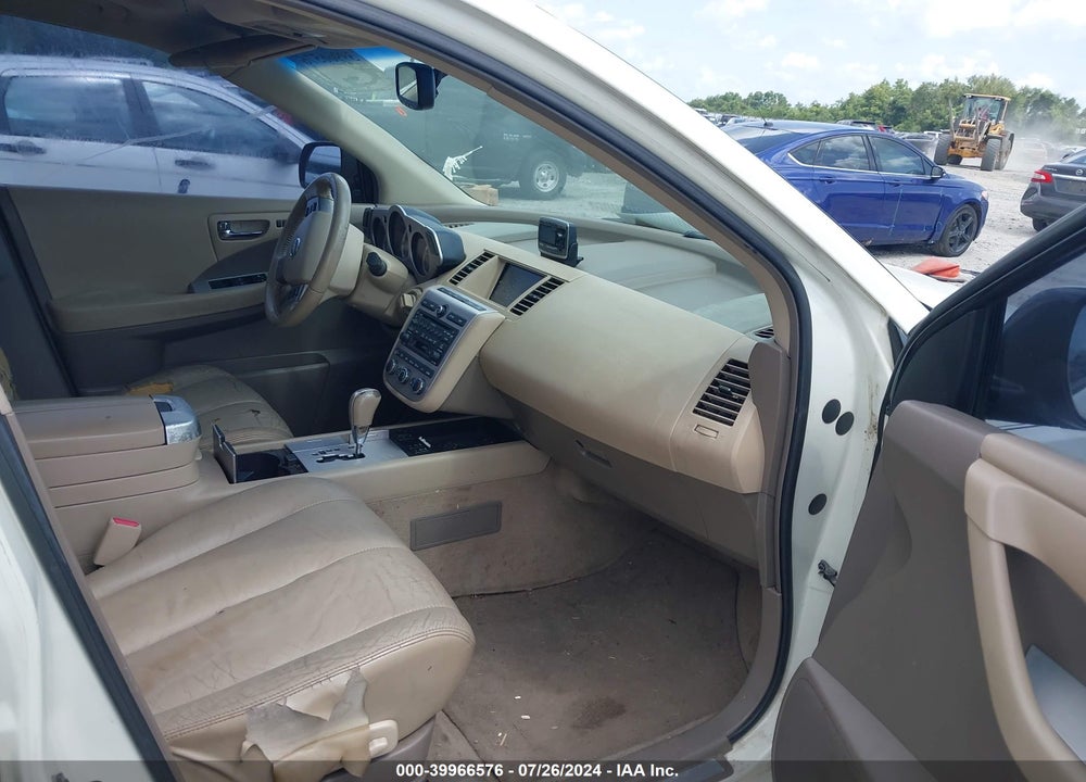2007 NISSAN MURANO SL VIN: JN8AZ08T87W523562