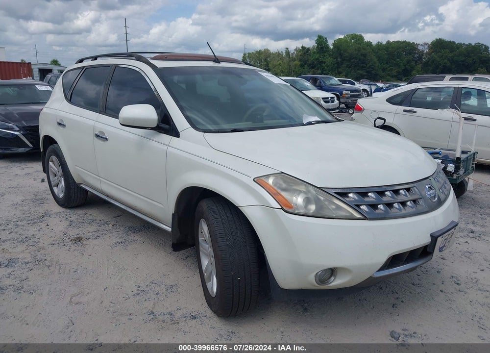 2007 NISSAN MURANO SL VIN: JN8AZ08T87W523562