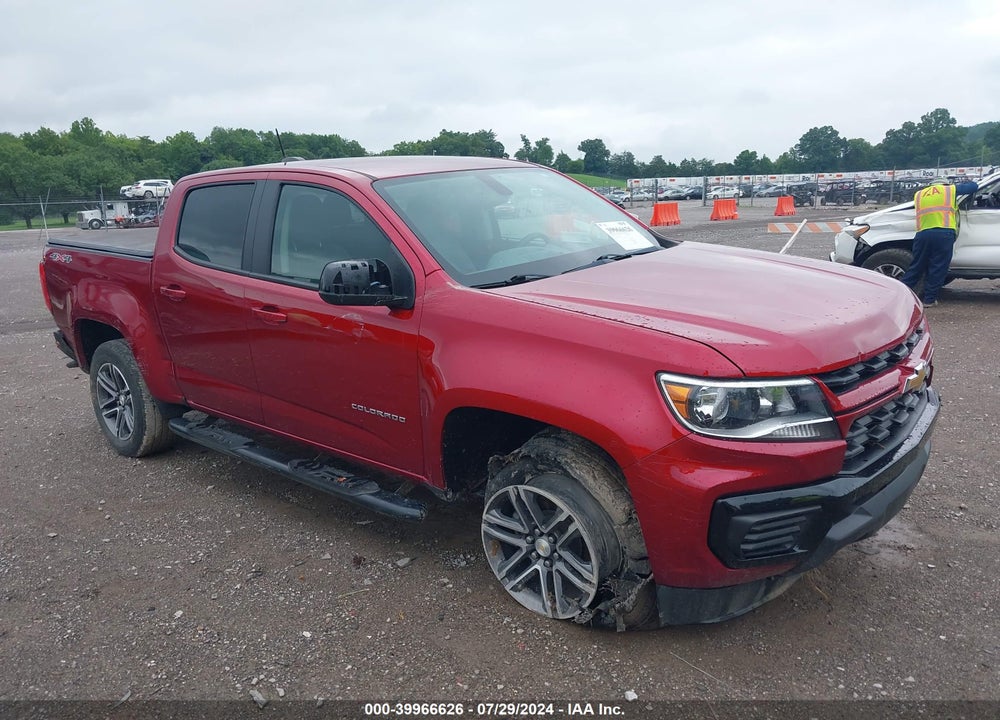 2021 CHEVROLET COLORADO 4WD SHORT BOX WT VIN: 1GCGTBEN5M1204508