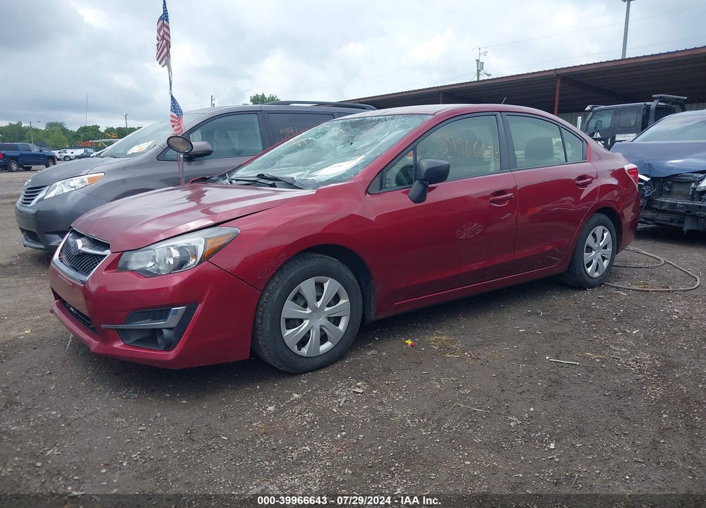 2016 SUBARU IMPREZA 2.0I VIN: JF1GJAA66GH019948