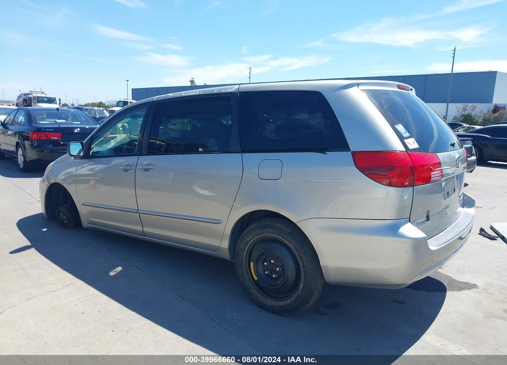 2004 TOYOTA SIENNA LE VIN: 5TDZA23C54S120417