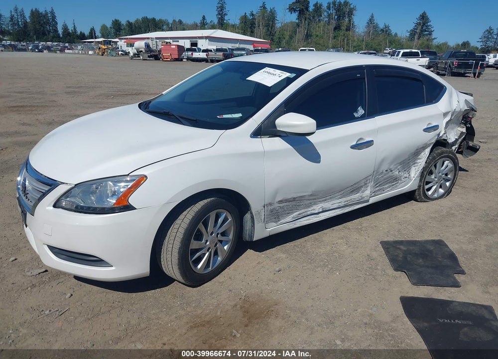 2013 NISSAN SENTRA SV VIN: 3N1AB7APXDL672534