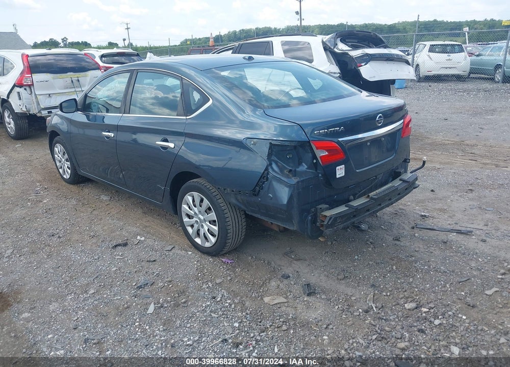 2017 NISSAN SENTRA SV VIN: 3N1AB7AP5HY239194