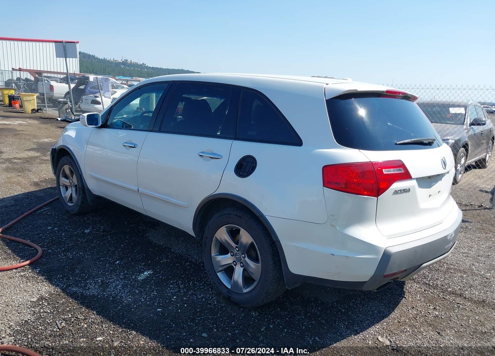 2007 ACURA MDX SPORT PACKAGE VIN: 2HNYD28817H539501