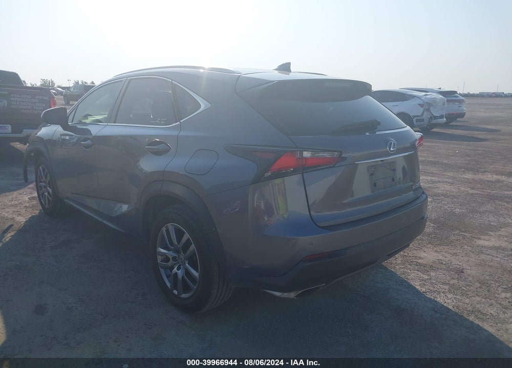 2016 LEXUS NX 200T VIN: JTJBARBZ6G2081877