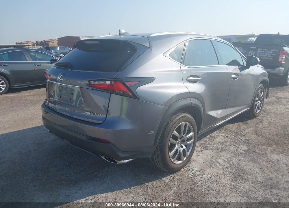 2016 LEXUS NX 200T VIN: JTJBARBZ6G2081877
