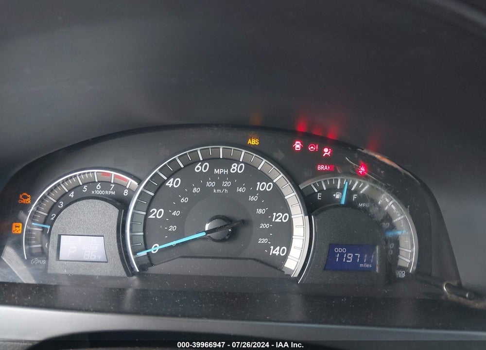2012 TOYOTA CAMRY SE VIN: 4T1BF1FK8CU607326