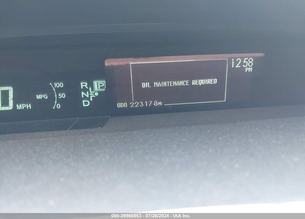 2010 TOYOTA PRIUS IV VIN: JTDKN3DU6A0154903