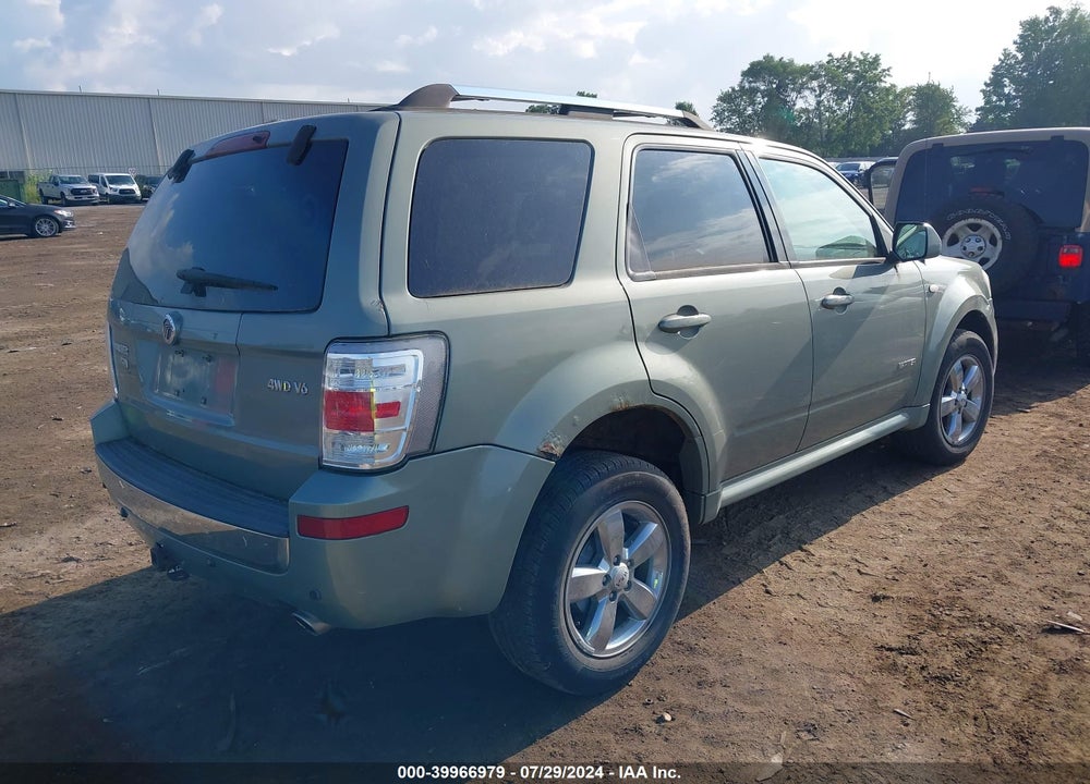 2008 MERCURY MARINER PREMIER VIN: 4M2CU97198KJ42071