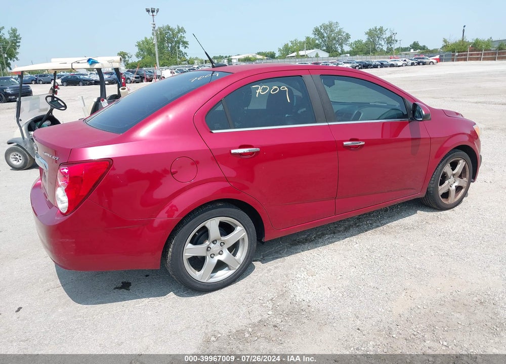 2012 CHEVROLET SONIC 2LZ VIN: 1G1JE5SH0C4155529